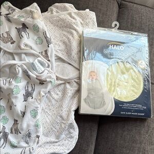 Newborn sleep sack/swaddles.